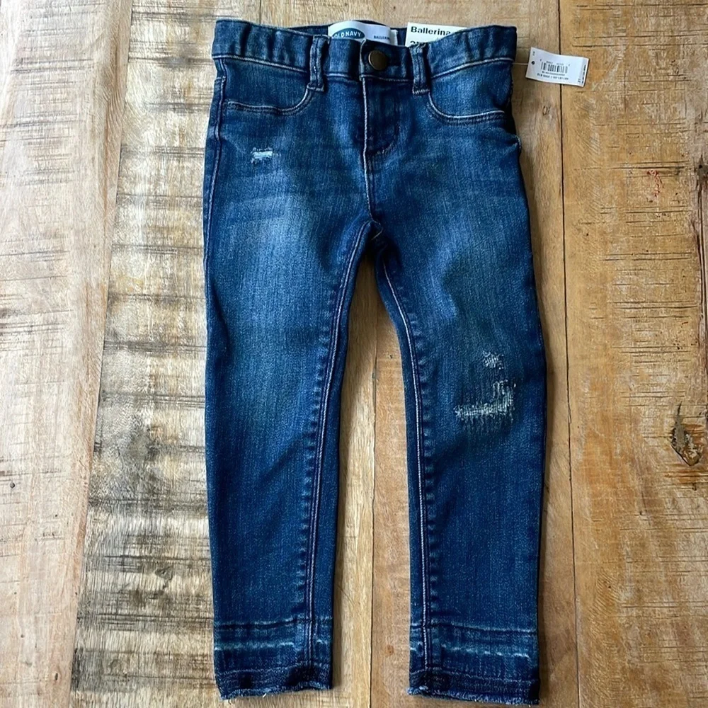 NWT Old Navy girls ballerina jeans 3t